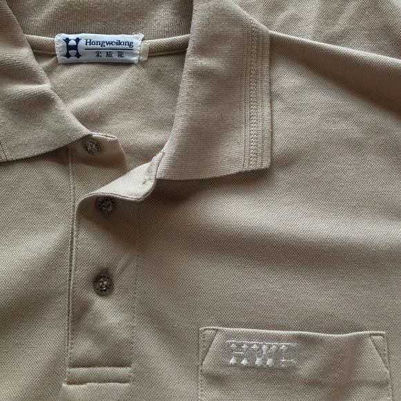 HongWeiLong vintage polo long sleeve top - Picture 3 of 3